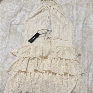 Ruffle Crochet Romper